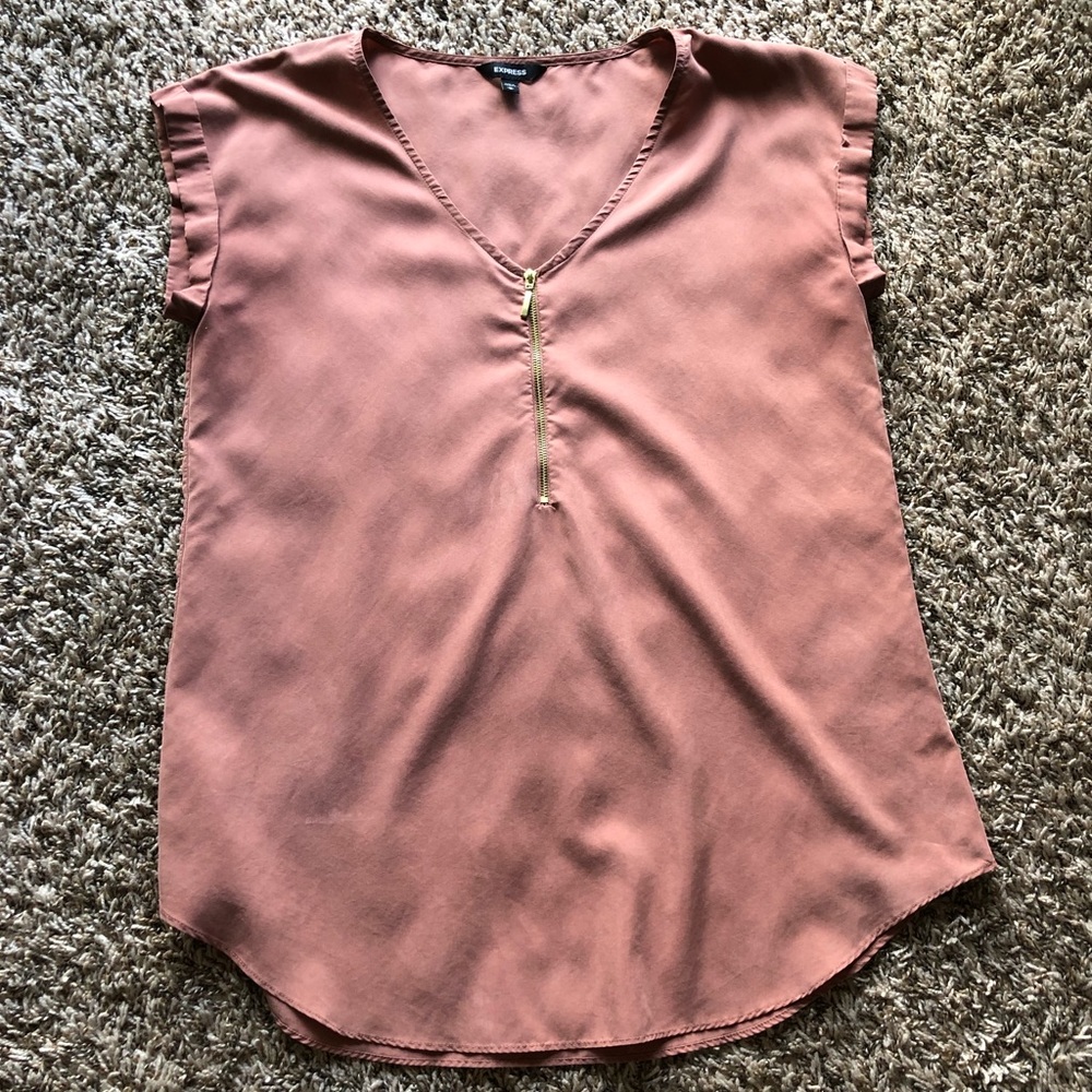 Express zip front gramercy tee